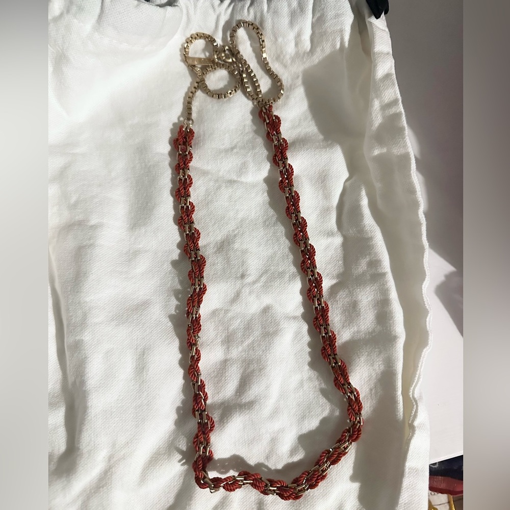 Madewell braided long necklace